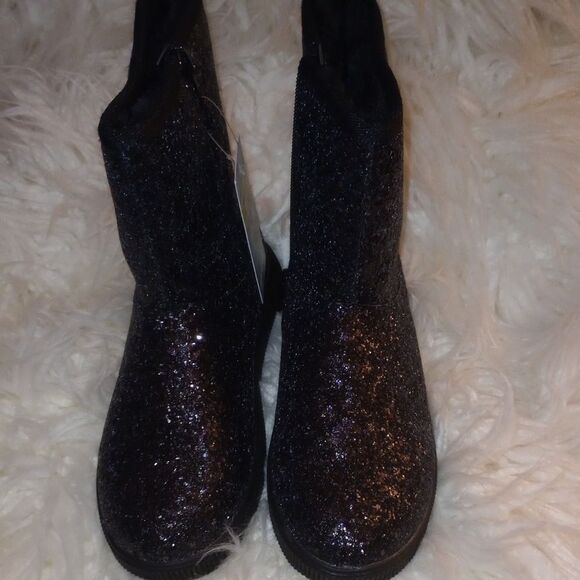 🆕👢Cat & Jack Girl's Holland Boots - Black, Sz 3 - Picture 4 of 6